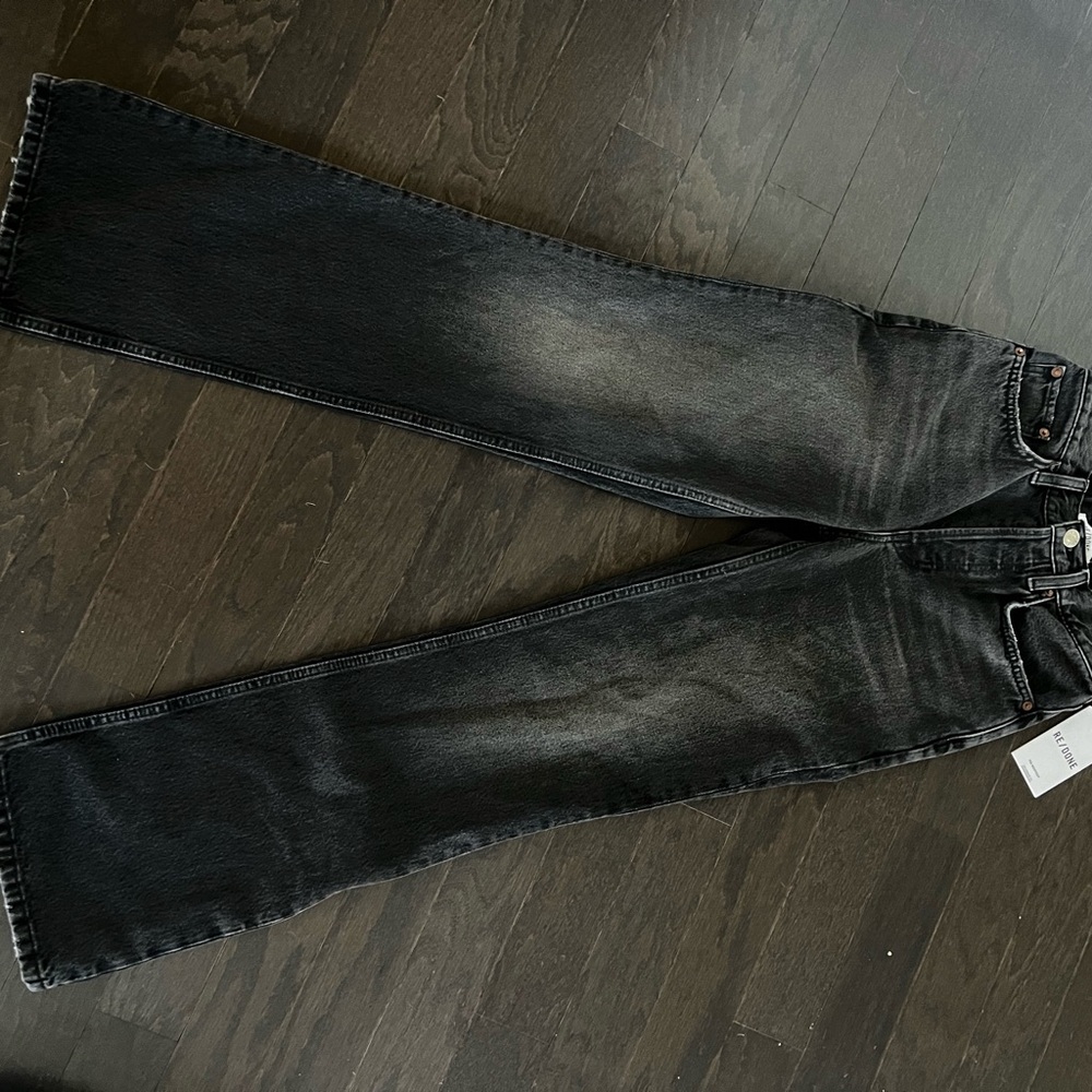 Re/Done Charcoal/Black Denim Pants